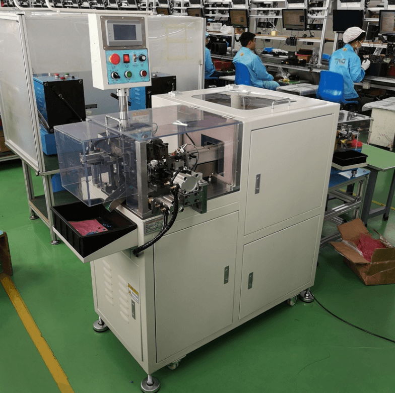 Component lead cutting machine pcb