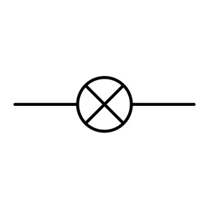 electrical and electronic symbols lamp
