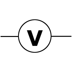 electrical and electronic symbols voltmeter