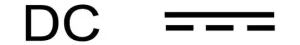 DC voltage symbol